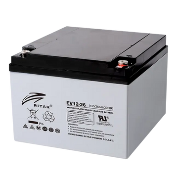 EV12-26 - Ritar 12V 26Ah EV Series AGM Deep Cycle Battery