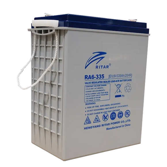 EV6-335 - Ritar 6V 335Ah EV Series AGM Deep Cycle Battery
