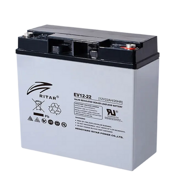 EV12-22 - Ritar 12V 22Ah EV Series AGM Deep Cycle Battery