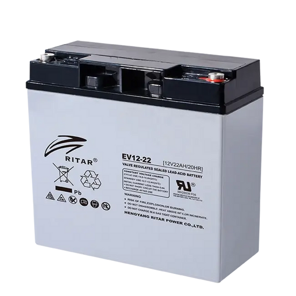 EV12-22 - Ritar 12V 22Ah EV Series AGM Deep Cycle Battery