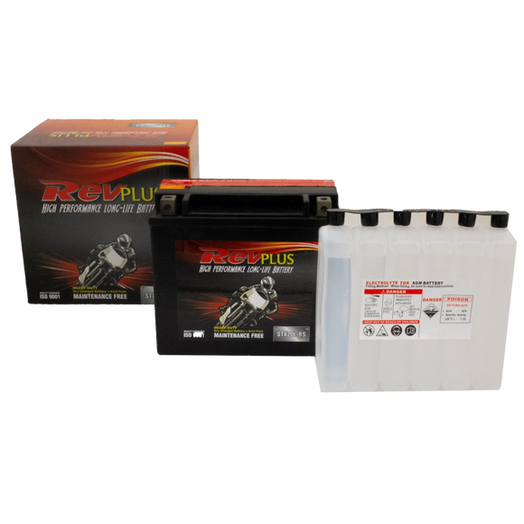STX20L-BS - Revplus Motorbike Battery 12V 18Ah