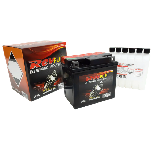 STX5L-BS - RevPlus Motorcycle Battery 12V 4Ah
