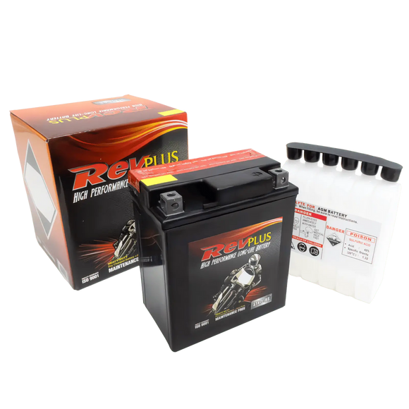 STX7L-BS - RevPlus Motorbike Battery 12V 6Ah