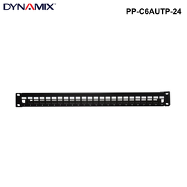 PP-C6AUTP-24 - Cat6A 180 Unshielded Keystone patch panel, 24 Port with cable management