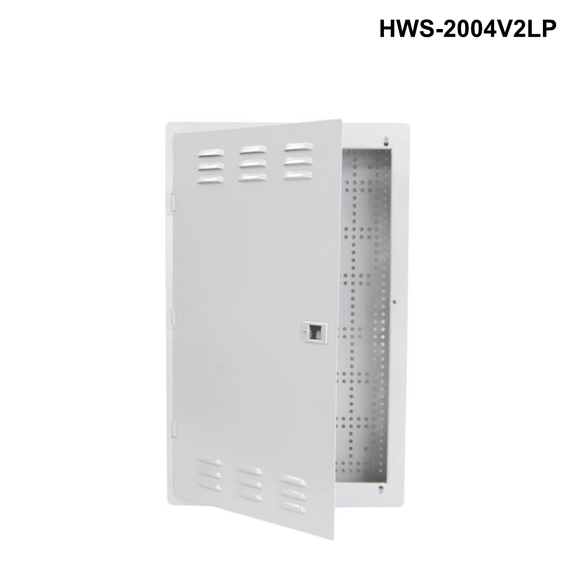 HWS - Network Enclosure Recessed Wall Mount with Vented Lid - 14" to 42" Options Recessed Network Enclosure 20" Low Profile