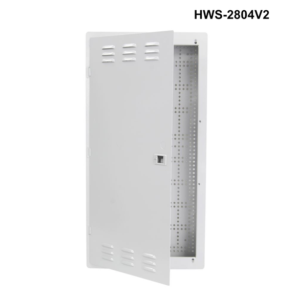 HWS - Network Enclosure Recessed Wall Mount with Vented Lid - 14" to 42" Options Recessed Network Enclosure 28"