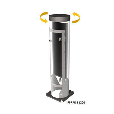 FPRPE-B1200 - FERN360 Rotating Enclosure for low voltage & mains voltage distribution bollard
