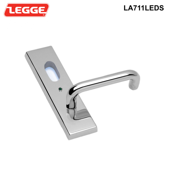 Legge Alpha - External & Internal Handles - Plain Plate with Alpha Lever or LED Indications - OPTIONS Internal Plain Plate with Alpha Lever with Cylinder hole & LED