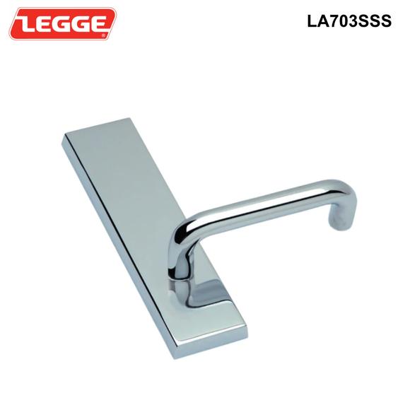 Legge Alpha - External & Internal Handles - Plain Plate with Alpha Lever or LED Indications - OPTIONS External Plain Plate with Alpha Lever - SUS316 Stainless Steel