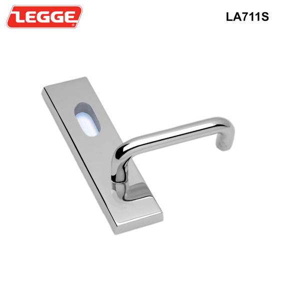 Legge Alpha - External & Internal Handles - Plain Plate with Alpha Lever or LED Indications - OPTIONS Internal Plain Plate with Alpha Lever with Cylinder hole