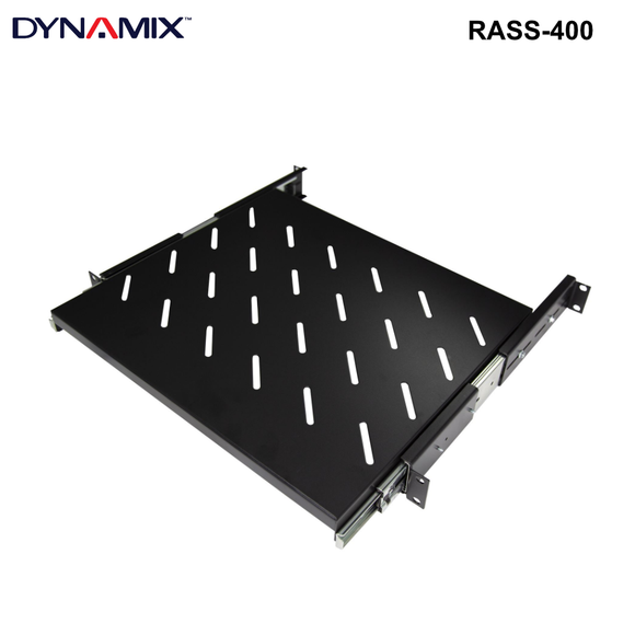 RASS - 19" Sliding Shelves - 375 t0 710mm deep - up to 20kg 1RU 19'' Sliding Shelf 375mm Deep