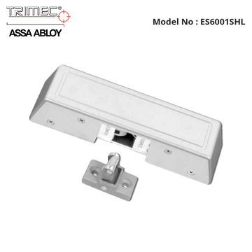 ES6001SHL - Surface Hook Lock Monitored, 12V-24V, Power to Lock, Silver Cover (Fail Safe)