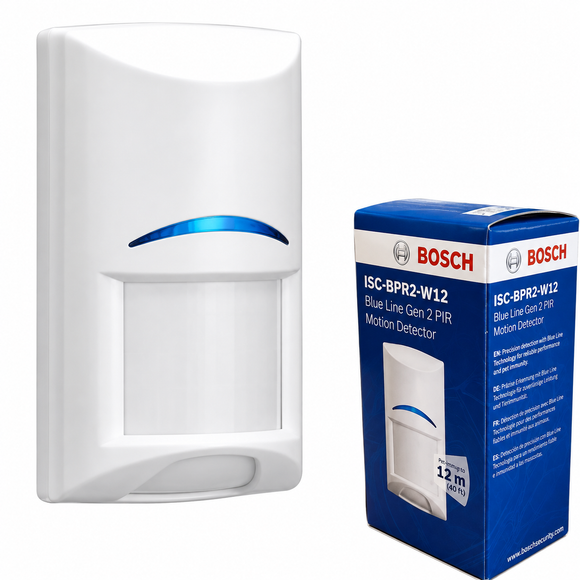 Bosch PIR Detector Range - Indoor, Pet-Friendly, Panoramic, TriTech and Outdoor Motion Detection for Security Installations New Zealand