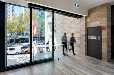 Record Sliding Door Operators Range - STA 21, TSA 20, TSA 22, STA 22 and TOS 20 Automatic Sliding Door Systems for Commercial Entrances NZ