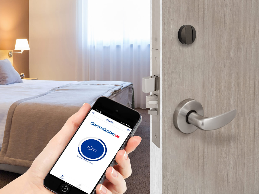 dormakaba Saflok Hotel Door Lock Range - RFID and Bluetooth-Enabled Electronic Locks for Hotel Guest Rooms and Serviced Apartments NZ