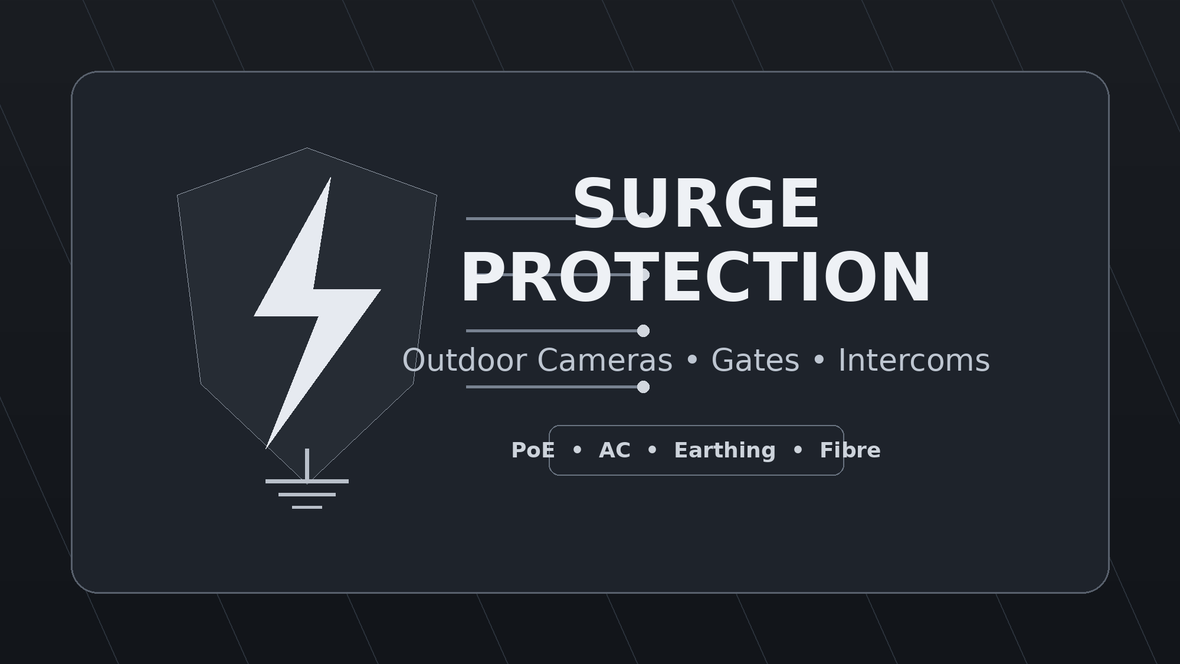 Surge protection for outdoor cameras, gates and intercoms in New Zealand