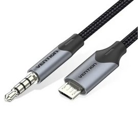 VEN-BDGBH - Vention Micro USB Male to TRRS 3.5mm Male Audio Cable 2M Black