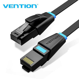 VEN-IBJBQ - Vention Flat Cat.6 UTP Patch Cable 20M Black