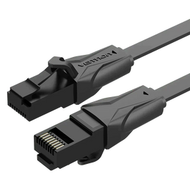 VEN-IBABN - Vention Flat CAT6 UTP Patch Cord Cable 15M Black