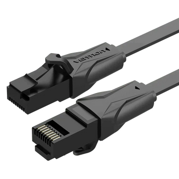 VEN-IBABK - Vention Flat CAT6 UTP Patch Cord Cable 8M Black