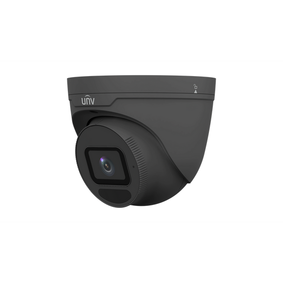 IPC3638SS-ADF28KMC-I1-BK - UniView 8MP TRI-GUARD 2.0 4K Intelligent Light and Audible Warning Fixed Turret Network Camera, 2.8mm Black