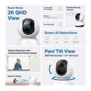 TL-TAPOC220 - TP-Link Tapo C220 Indoor Pan/Tilt Security Wi-Fi Camera, 2K 4MP QHD, Power : AC Adapter