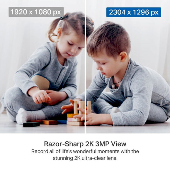 TL-TapoC211 - TP-Link Tapo C211 Indoor Pan/Tilt Home Security Wi-Fi Camera, 2k 3MP, Power : AC Adapter BLACK