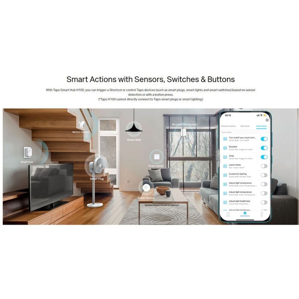 TL-TAPOH100 - TP-Link Tapo H100 Tapo Smart IoT Hub Smart Doorbell with Chime