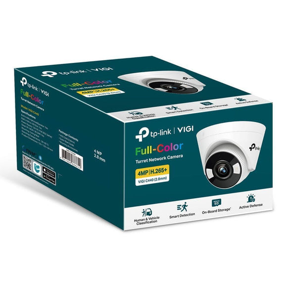TL-VIGIC450(4MM) - TP-Link VIGI C450 (4mm) 5MP Full-Colour Turret Network Camera
