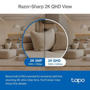 TL-TAPOC220 - TP-Link Tapo C220 Indoor Pan/Tilt Security Wi-Fi Camera, 2K 4MP QHD, Power : AC Adapter