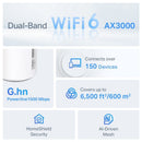 TL-DECOPX50-3P - TP-Link Deco PX50 AX3000 + G1500 Whole Home Powerline Mesh WiFi 6 System - 3 Pack
