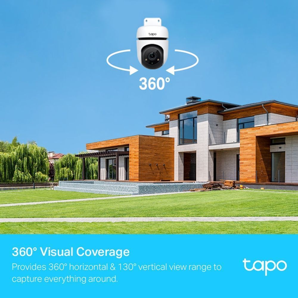TL-TAPOC500 - TP-Link Tapo C500, Outdoor Pan/Tilt Security WiFi Camera. 1080P, 360° horizontal & 130° vertical view, Power : AC Adapter