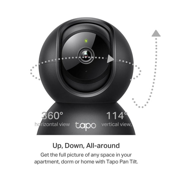 TL-TapoC211 - TP-Link Tapo C211 Indoor Pan/Tilt Home Security Wi-Fi Camera, 2k 3MP, Power : AC Adapter BLACK