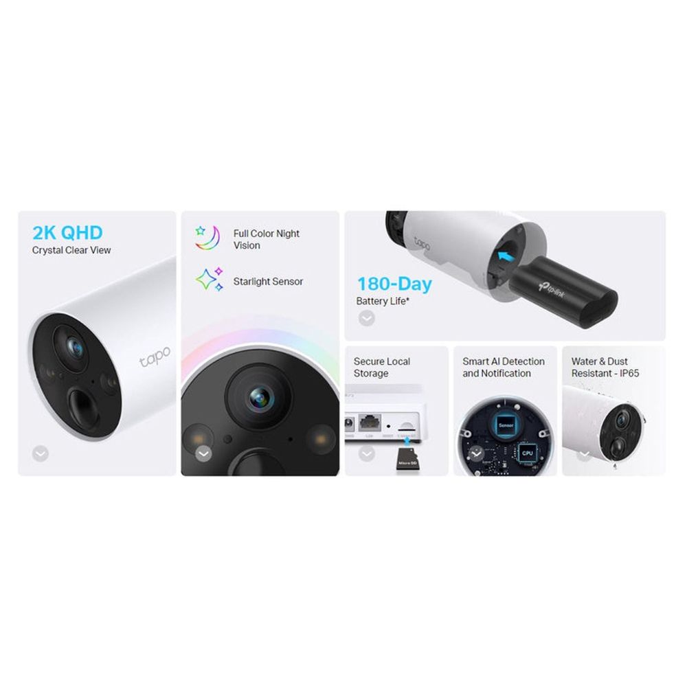 TL-TAPOC420 - TP-Link Tapo C420, Tapo Smart Wire-Free, Battery Powered Camera