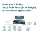 TL-SG1006PP - TP-Link 6-Port Gigabit Desktop Switch with 3-Port PoE+ and 1-Port PoE++