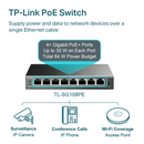 TL-SG108PE - TP-LINK SG108PE 8-Port Gigabit Easy Smart Switch with 4-Port PoE