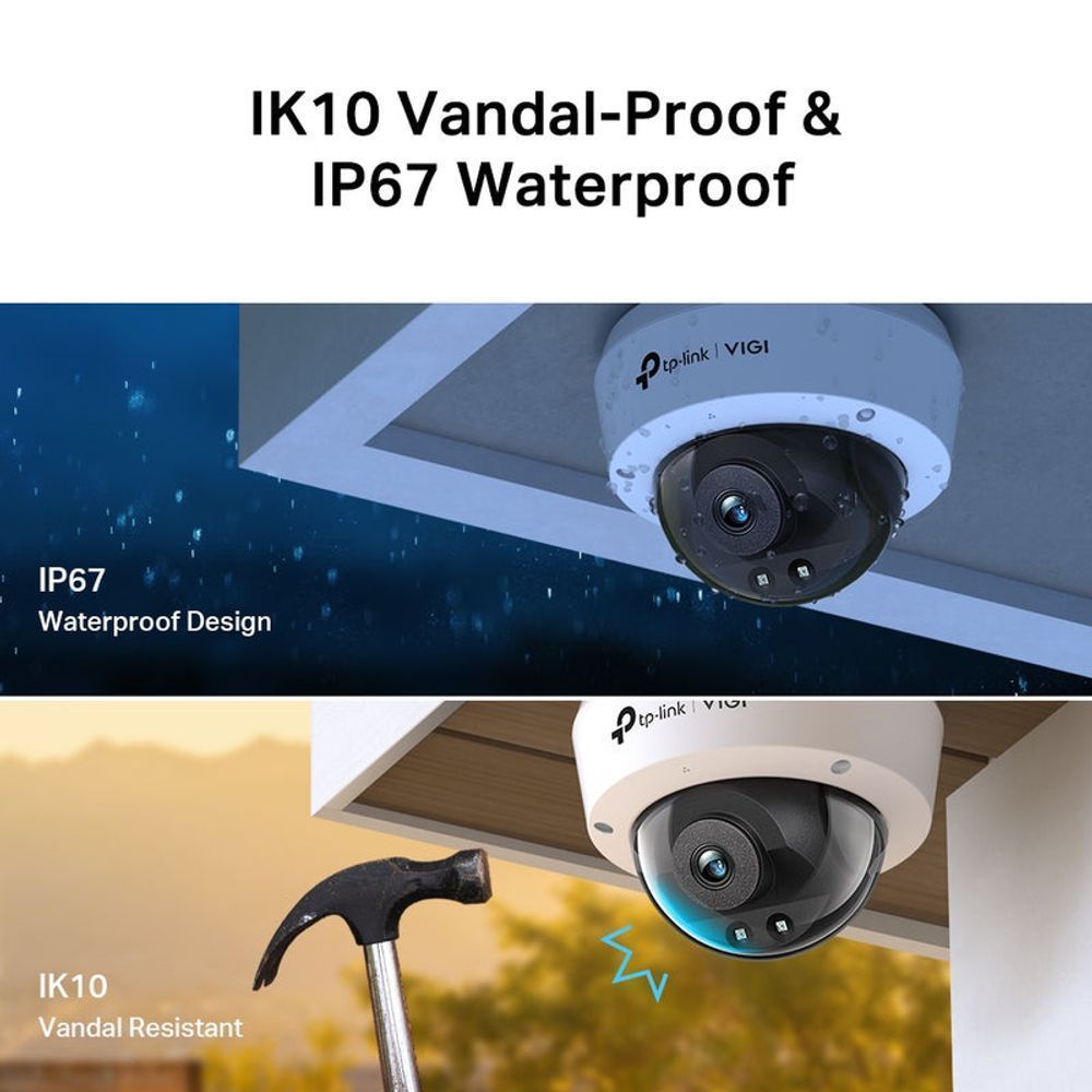 TL-VIGIC230I(4MM) - TP-Link VIGI C230I (2.8-4mm) 3MP Outdoor IR Dome Network Camera