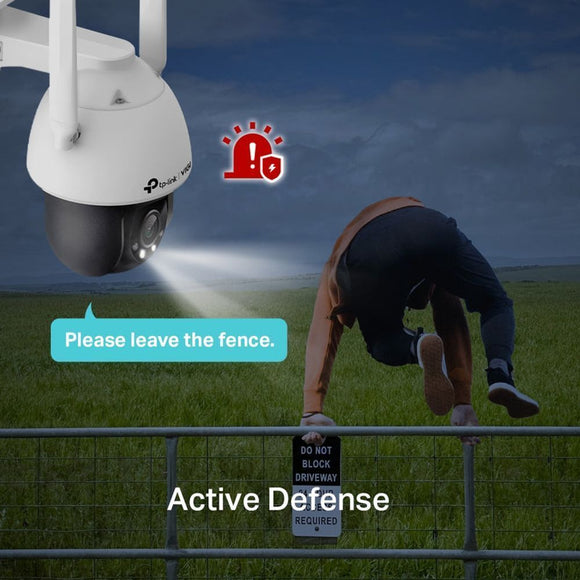 TL-VIGIC540-4G(4MM) - TP-Link VIGI C540-4G(4mm), VIGI 4MP Outdoor Full-Color 4G Pan Tilt Network Camera