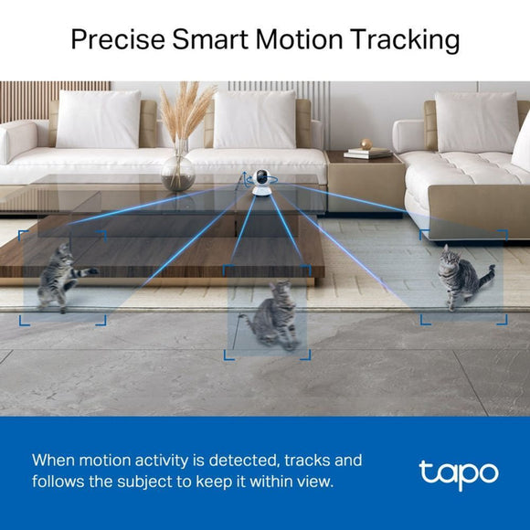 TL-TAPOC220 - TP-Link Tapo C220 Indoor Pan/Tilt Security Wi-Fi Camera, 2K 4MP QHD, Power : AC Adapter