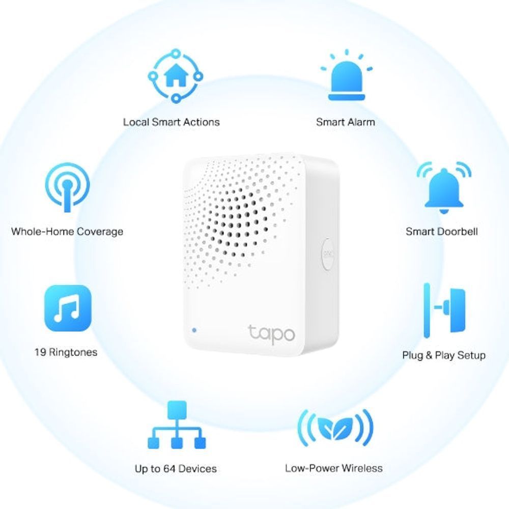 TL-TAPOH100 - TP-Link Tapo H100 Tapo Smart IoT Hub Smart Doorbell with Chime