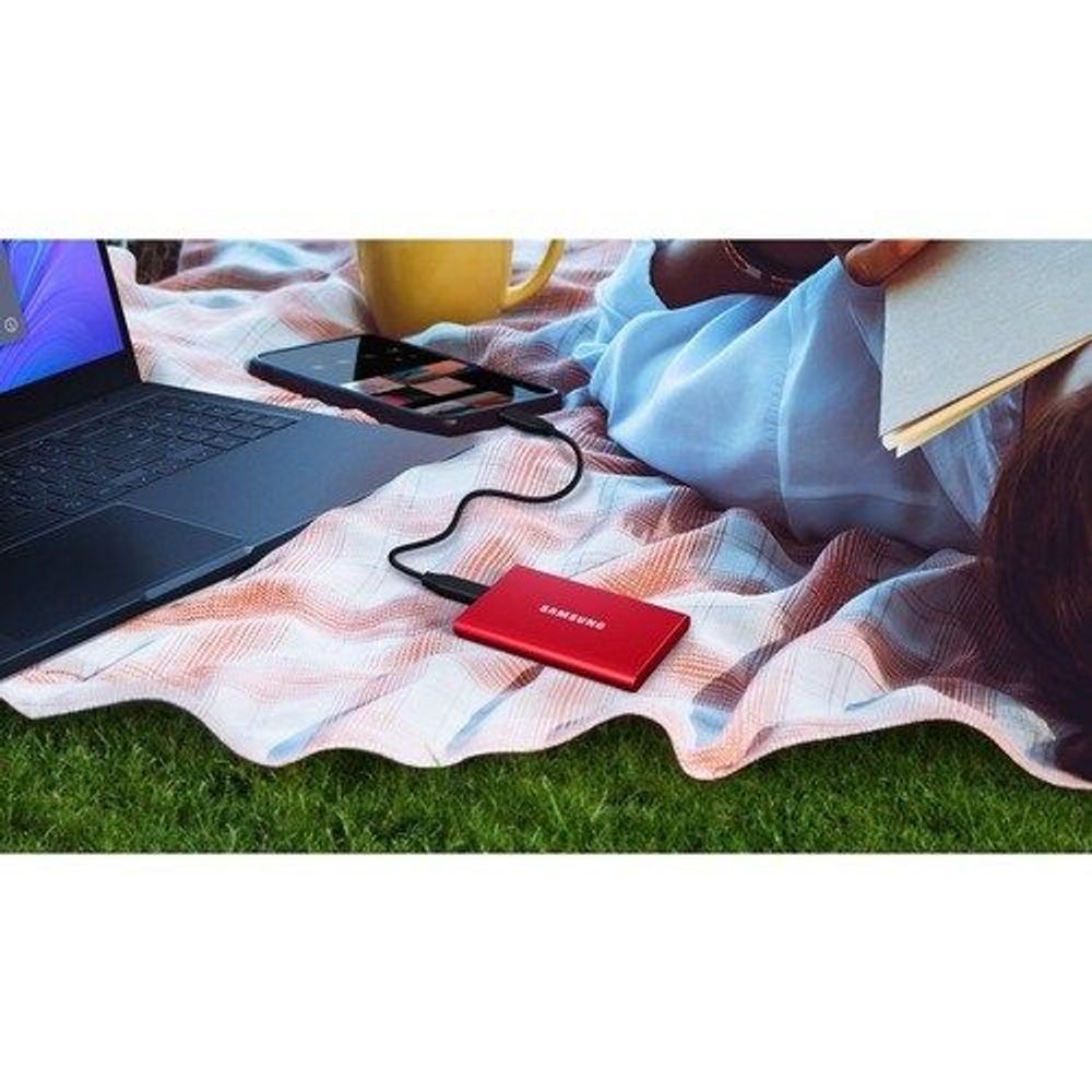 MU-PC1T0R/WW - Samsung T7 MU-PC1T0R/WW 1 TB Portable Solid State Drive - External - P
