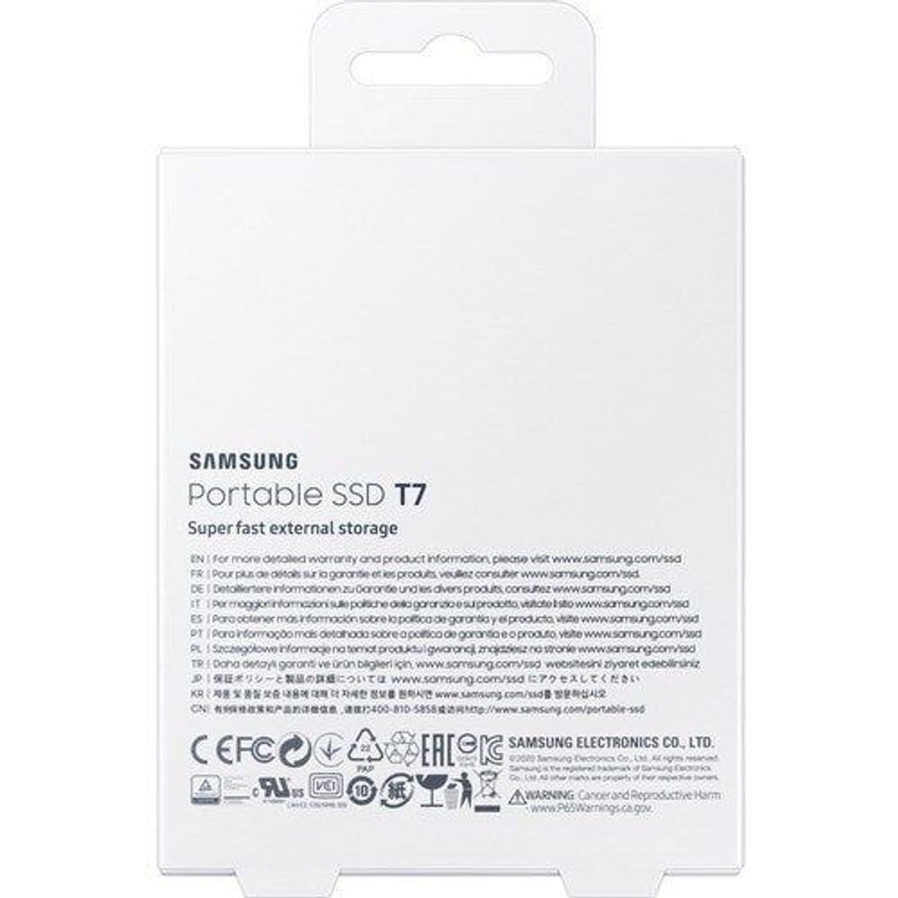 MU-PC1T0R/WW - Samsung T7 MU-PC1T0R/WW 1 TB Portable Solid State Drive - External - P