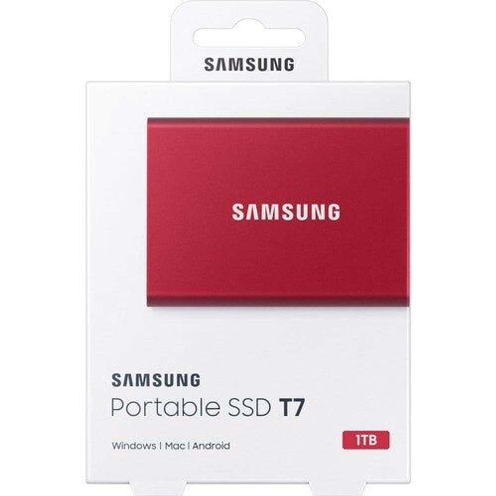 MU-PC1T0R/WW - Samsung T7 MU-PC1T0R/WW 1 TB Portable Solid State Drive - External - P