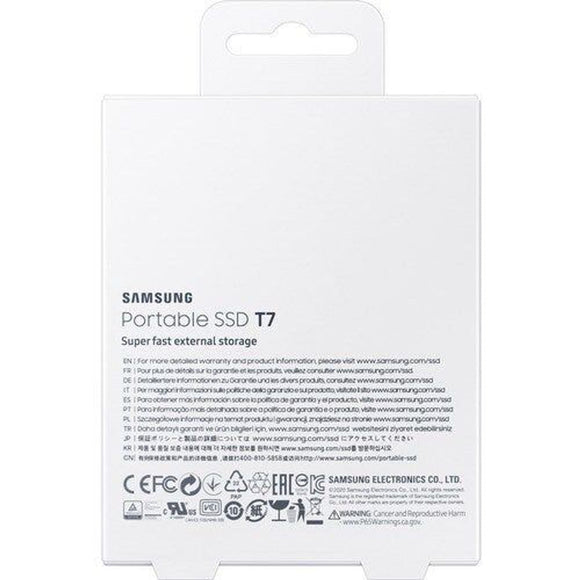 MU-PC2T0H/WW - Samsung T7 MU-PC2T0H/WW 2 TB Portable Solid State Drive - External - P