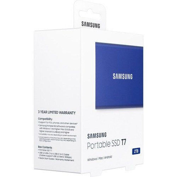 MU-PC2T0H/WW - Samsung T7 MU-PC2T0H/WW 2 TB Portable Solid State Drive - External - P