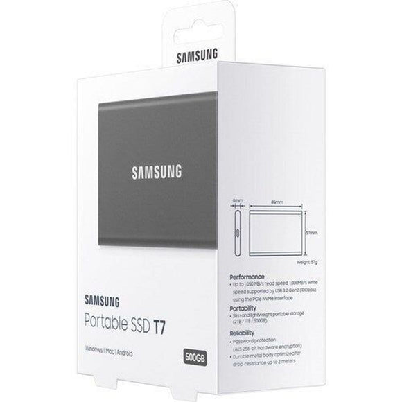 MU-PC500T/WW - Samsung T7 MU-PC500T/WW 500 GB Portable Solid State Drive - External -