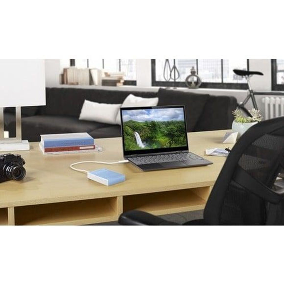 Seagate One Touch STKZ4000402 4 TB Portable Hard Drive - External - Light Blue -