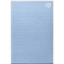 Seagate One Touch STKZ5000402 5 TB Portable Hard Drive - External - Light Blue -