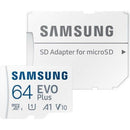 MB-MC64KA/APC - Samsung EVO Plus 64 GB Class 10/UHS-I (U1) V10 microSDXC - 130 MB/s Re