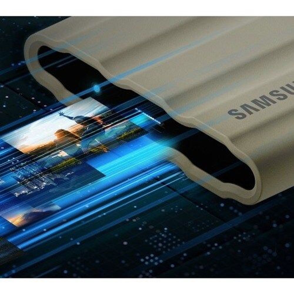 MU-PE2T0S/WW - Samsung T7 MU-PE2T0S/WW 2 TB Portable Rugged Solid State Drive - Exter